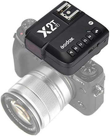 Godox X2T-F TTL Kablosuz Tetik Flaş 2.4 G 1/8000 s HSS TTL Dönüştürme Manuel Fonksiyonu ile Uyumlu Canon 1/8000 s Sony Kameralar