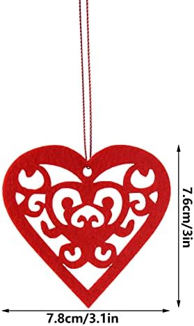 30 Adet anneler Günü Kalp Süsler Keçe Asılı Dekorasyon için Kordon ile sevgililer Günü Düğün Nişan Önerisi Yıldönümü Sevgilisi