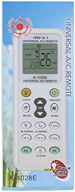 Calvas Evrensel K - 1028E Son 1000 in 1 AC Uzaktan Kumanda Klima Durumu LCD Arka Işık A / C Muli Uzaktan Kumanda