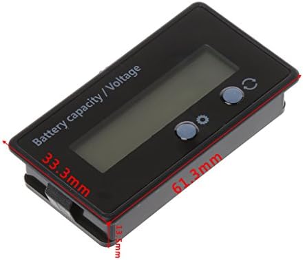 Youngy 8-70 V LCD Asit Kurşun Lityum Pil Kapasitesi Göstergesi Voltmetre gerilim Test Cihazı