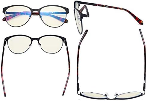 Eyekepper Bayanlar mavi ışık filtresi Gözlük - UV420 Koruma Cateye Bilgisayar Gözlük-Anti Mavi Ray Eyewears Kadınlar Siyah