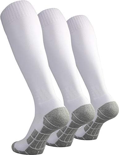 CWVLC Futbol Çorap (1/3/5 pairs) Takım Spor Diz Yüksek Çorap Yetişkin Gençlik Çocuklar için