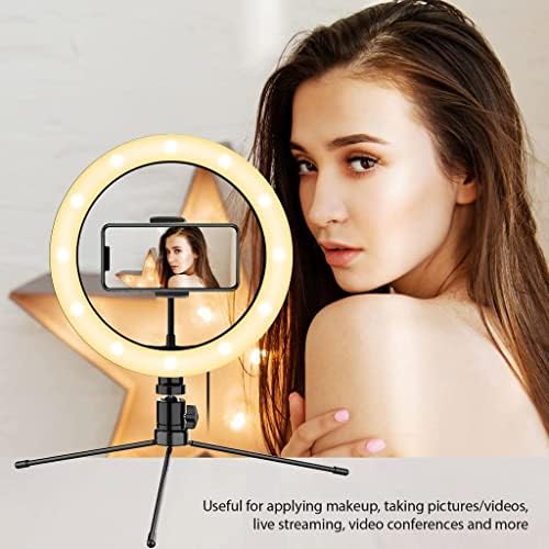 Parlak Selfie Halkası Üç Renkli ışık, Canlı Yayın/Makyaj/YouTube/TikTok/Video/Çekim için Uzaktan Kumandalı Jabra PRO 9460 NCSA