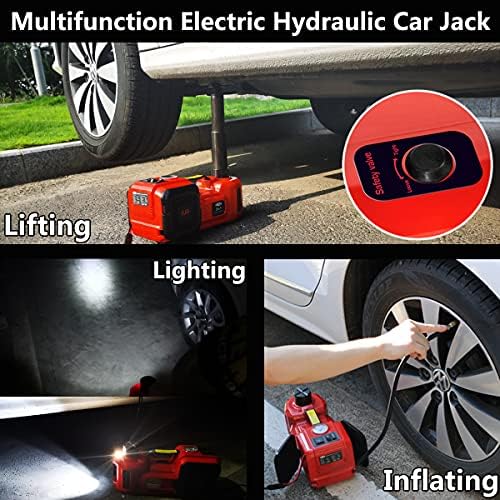 Elektrikli Araba Jack 5Ton 12 V Hidrolik Kat Jack Asansör ile Elektrikli Darbe Anahtarı, araba Tamir Aracı Kiti ile Lastik