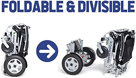Alton Katlanabilir ve Bölünebilir Tekerlekli Sandalye Ultra Özel Katlanabilir Elektrikli Tekerlekli Sandalye Ağır, 400lbs Tutar