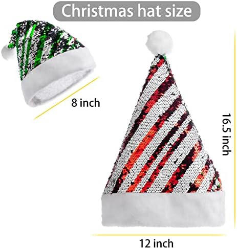 Noel şapka yetişkin sihirli çevirme parça Noel şapka, Noel kostümleri Cadılar Bayramı partisi oyunculuk renkli sequins Noel