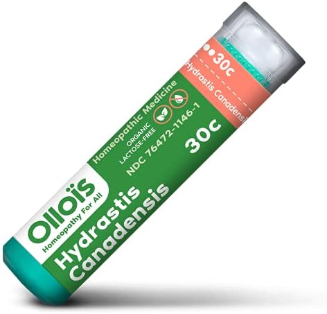 OLLOİS Hydrastis Canadensis 30c, Organik Laktoz İçermeyen Homeopatik İlaç, 80 Pelet (1 Paket)