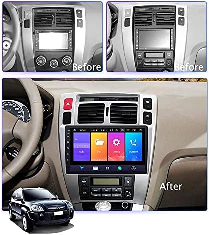 Android 10.0 Araba Stereo GPS Navigasyon Hyundai Tucson 2006-2013 için Kafa Ünitesi 1080 P 9 İnç Dokunmatik Multimedya Oynatıcı