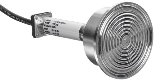 Ashcroft Tipi KS Tipi Paslanmaz Çelik Sıhhi Uygulamalar Verici, %1 FS Doğruluk, 2 Sıhhi Bağlantı, 4-20mA Çıkış Sinyali, Korumalı