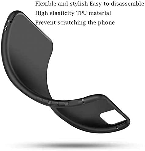 AQGG ıçin TCL L7 5102 K [5.50] Kılıf, yumuşak Silikon Tampon Kabuk Siyah Esnek Kauçuk Telefon Koruyucu Kılıflar TPU Kapak ıçin
