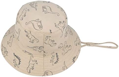 ERISO Yürümeye Başlayan Kova Şapka Oyna-Çene Kayışı ile Güneş Koruma Hayvan Kap Yaz Şapka