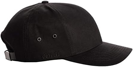 VLA Cilt. II Siyah Şapka-Lüks Şapkalar-Ayarlanabilir Unisex Beyzbol Şapkası-Premium Tuval, Deri Kayış, Fransız Havlu Kumaş
