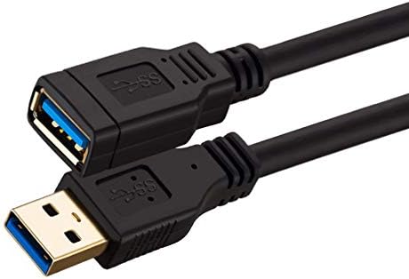 Kısa USB 3.0 Uzatma Kablosu 1 Feet, NC XQİN USB 3.0 Tip A Erkek-Dişi Uzatma Kablosu,Veri Aktarımı için USB Flash Sürücü, Klavye,